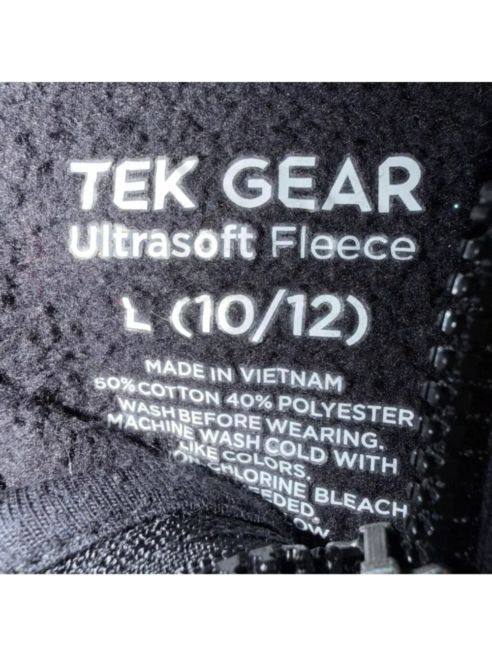 Tek Gear Girls Ultra Fleece Hooded Jacket Large 10/12